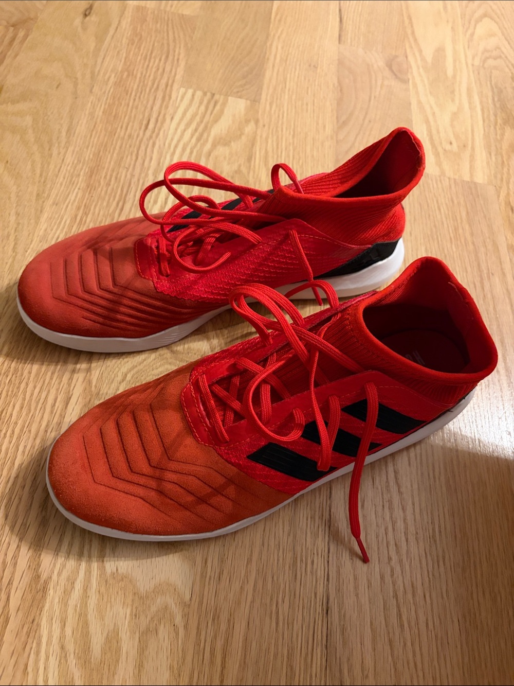 adidas Red and Black Men's Athletic Shoes